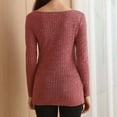 thumbnail image 5 of Kogui Maternity Shirts for Women Women's Maternity Shirts, Ribbed Long Sleeve Pregnancy Sweaters Crew Neck Slit Side Knit Pregnant Tunic Tee Top (Pink,XXL), 5 of 9