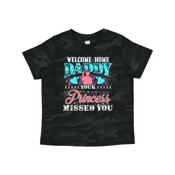 Inktastic Military Daughter Welcome Home Daddy Girls Toddler T-Shirt