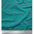 thumbnail image 1 of Soimoi Green Cotton Duck Fabric Fruits Print Fabric by Yard 56 Inch Wide, 1 of 3