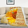 thumbnail image 2 of Christian Gifts for Women Inspirational Religious Blanket Bible Verse Scripture Prayer Throw Blanket Soft Flannel Healing Blanket 50"X40", 2 of 5