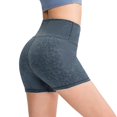 thumbnail image 3 of Endives Women's Yoga Short Leopard Print Biker Shorts High Waist Yoga Workout Running Gym Short, 3 of 6