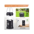 thumbnail image 5 of 1PC Solar Camping Lantern Collapsible LED Solar USB Rechargeable Lantern Flashlight Emergency Hanging Lights For Camping Power Outages Indoor Outdoor, 5 of 5