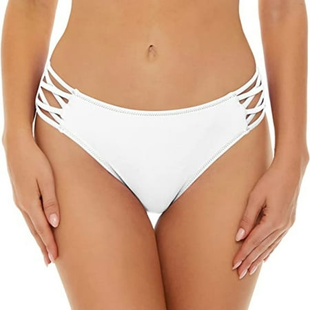 Seasonal Savings  Women Swim Pants Shorts Bottom Swimsuit  Quick-Dry Material  Elastic Waistband  Comfortable Fit  Beach Pool  Leisure  UV Protection  Seamless Design  Women Bathing Suit | White L