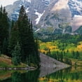 thumbnail image 3 of Masterpiece Art Gallery America the Beautiful Mountain & Lake by Robin Constable Hanson Canvas Photo Art Print 24" x 36", 3 of 4