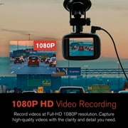 YADA 1080p Roadcam, 120 Degree Wide Angle Lense and 2.2 LCD screen Dash Camera with G-Sensor Technology with Park and Record Mode