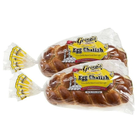Green s Bakery Braided Egg Challah Bread 2 Pack 16 oz.