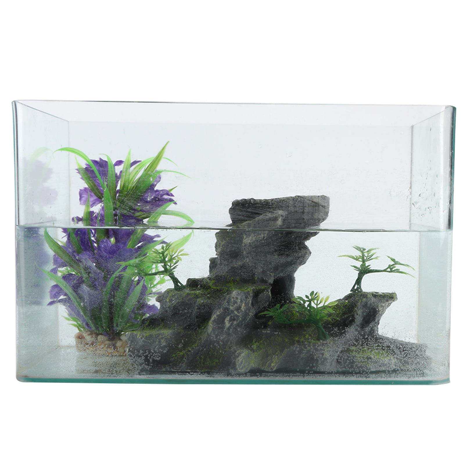 Aquarium Decor Rocks, Simulation Rockery Shape Landscape Rock Hiding Cave Fish Tank Cave Aquarium Decorations Aquarium Ornament Fish Tank Decoration for Fish Shrimp Play Ornament