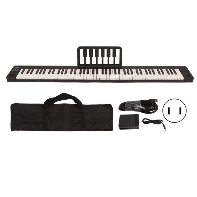 DEWIN Piano Pliant 88 Touches Clavier Pleine Taille avec Haut-Parleur Intégré Piano Électrique Bluetooth Portable avec Fonction MIDI 100240V Prise US