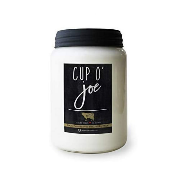 Milkhouse Candle Company, Farmhouse Collection, 26oz Canning Jar, Cup O' Joe