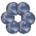 thumbnail image 7 of Yayeee 6 PCS Drink Coasters with Holder Set Woven Absorbent Round Tabletop Hot Pad, Crystal Ball, 7 of 7