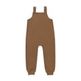 thumbnail image 6 of WhouRiu Baby Girls Casual Sleeveless Jumpsuits Solid Color Loose Overalls With Pockets Kids Summer Lightweight Breathable Cute Onesies,4-5 Years, 6 of 6