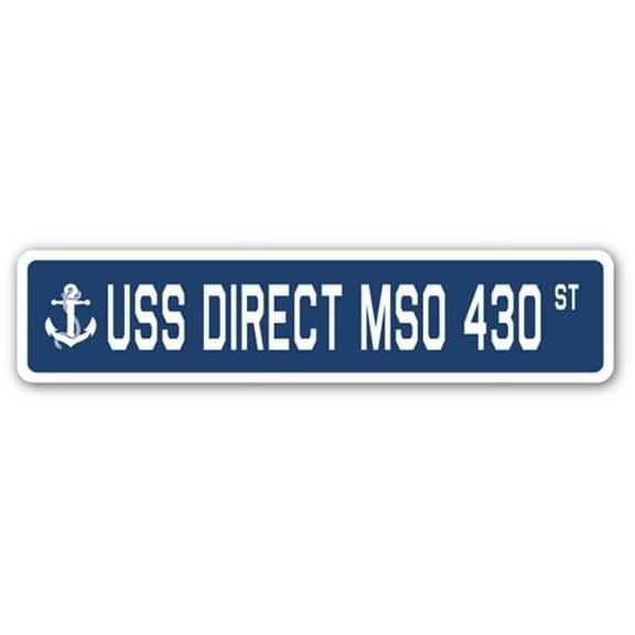 USS DIRECT MSO 430 Street Sign us navy ship veteran sailor gift