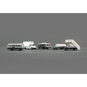 Airport Service Vehicles Set of 5 pieces Gemini 200 Series Diecast Models by GeminiJets