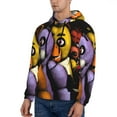 thumbnail image 4 of Saiise Five Nights At Freddy'S Men's Graphic Print Long Sleeve Drawstring Hoodie Pullover Sweatshirt-Small, 4 of 6