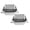Silver*2, variant on Stainless Steel Butter Spreader Roller/Bun Butter Roller/Cheese Melting Dome/Steaming Cover/Bread Butter Wheel, Circular Rack and Grill Press for All Outdoor Barbecue Grill