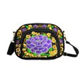 thumbnail image 1 of Bolso de mujer Qarigey bordado pequeño hombro diseño especial artículo de moda peonía morada, 1 of 1
