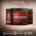 thumbnail image 6 of Majestic Pure Whipped Argan Oil Body Butter for Women & Men - with Ceramides, Vitamin E & A & Vegan Collagen- 8oz, 6 of 10