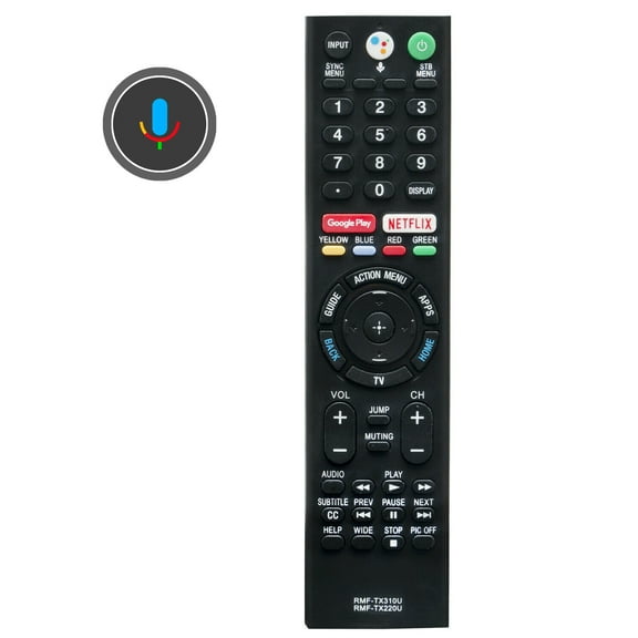 New RMF-TX310U Bluetooth Voice remote control for Sony 4K TV KD55XF7596 KD-55XF7596 KD65X750F/A