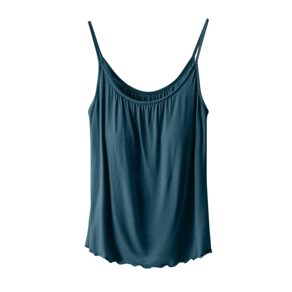 Tank Tops for Women with Built in Shelf Bra Padded Loose Casual Top