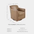 thumbnail image 5 of Signature Design by Ashley Bradney Light Brown Swivel Accent Chair, 5 of 7