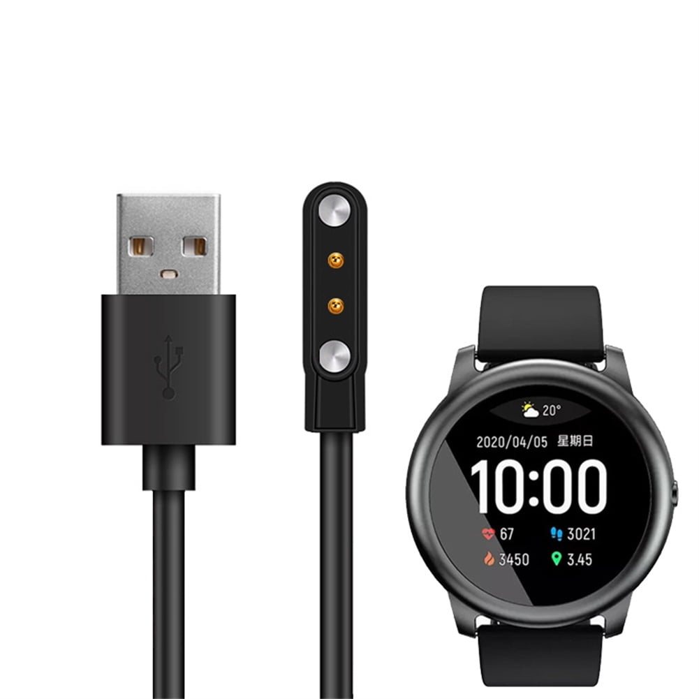Outop Smart Watch Charger Fast Charging Cable Power Adapter Compatible For Xiaomi Haylou Solar Ls05 Ls02 Ls01 Black Compatible For Ls01 Ls02