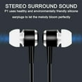 thumbnail image 3 of NZRUANE Universal Earphones Subwoofer MP3 Mobile Phone Earplugs Crystal Wire Sound Stereo Q6K1, 3 of 9