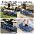 thumbnail image 5 of ELFWOLF 75 x 28 in 500 lb Heavy Duty Folding Camping Cot for Adults with Carry Bag, Portable Sleeping Bed for Indoor Outdoor Use, 5 of 7