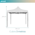 thumbnail image 2 of Carpa Toldo 3x3 M Plegable Reforzado Retractil Impermeable Picool Toldo Retráctil 3x3, 2 of 5