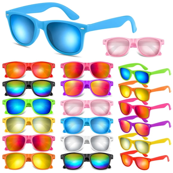 Pack de 20 Gafas de Sol Morcheiong Neon Party Unisex 7+ Años