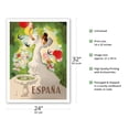thumbnail image 2 of Espana (Spain) - Dancer with Fountain and Birds - Vintage Travel Poster by Marcias Jose Morell c. 1941 - Bamboo Fine Art 290gsm Paper Print (Unframed) 24x32in, 2 of 4