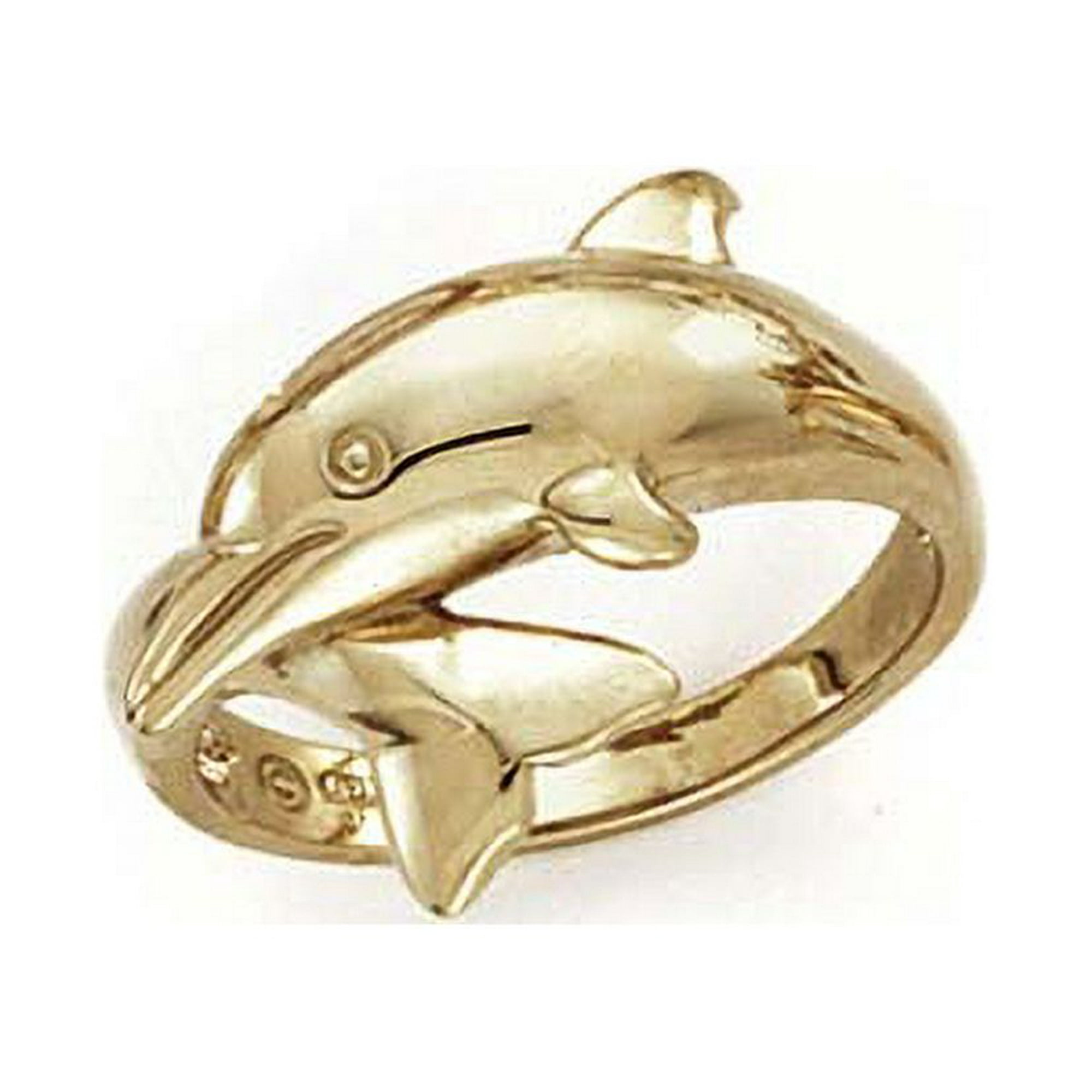Gold dolphin ring hot sale