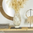 thumbnail image 2 of DecMode 17" Floral 3D Cream Ceramic Vase with Iridescent Glaze, 2 of 10
