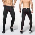 thumbnail image 2 of IWRICH Men's Tight Sportswear Gym Workout Running Leggings Camo Sports Workout Pants 04-Red XL, 2 of 9