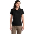 thumbnail image 3 of Sport-Tek Women's 5-Button Placket Knit Collar Polo Shirt_Black_Medium, 3 of 4