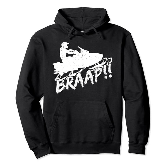 Tiweut Womens Hoodies Snowmobiling Letter Print Hooded Sweatshirt Long Sleeve Pullover Top for Fall Winter,Black,L