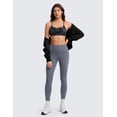 thumbnail image 4 of CRZ YOGA Butterlift Double Lined V Back Sports Bras for Women Spaghetti Strap Wireless Yoga Top Non Padded, 4 of 6