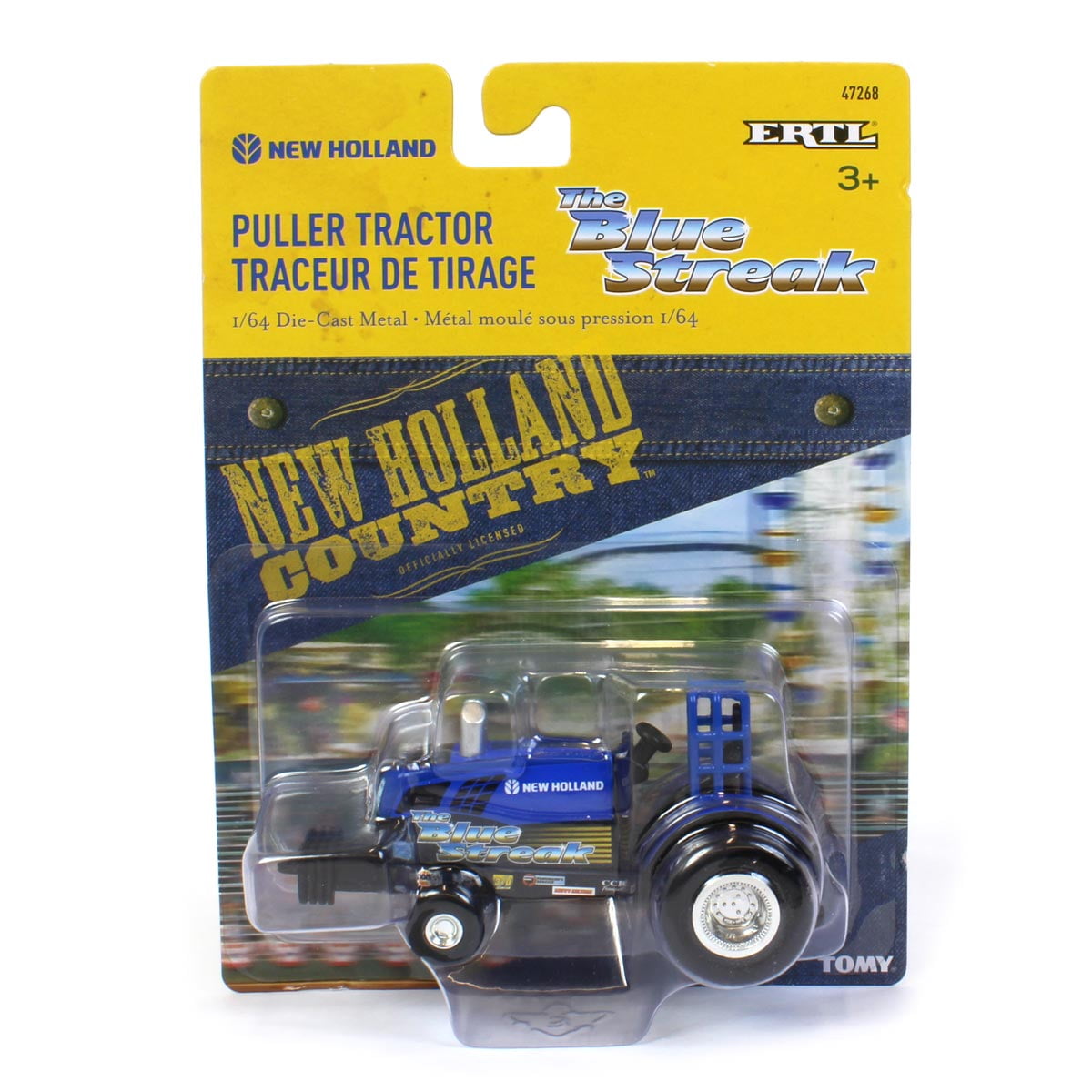 1/64 Ertl New Holland The Blue Streak Pulling Tractor 