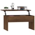 thumbnail image 5 of vidaXL Coffee Table Brown Oak 80x50.5x41.5 cm Engineered Wood, 5 of 5