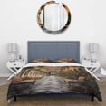thumbnail image 3 of Designart "Hacienda in Spain" Cityscapes Bedding Covert Set - Spain Green Landscapes Bed Set With 2 Shams, 3 of 6