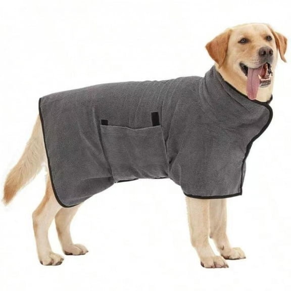 Super Absorbent Dog Bathrobe, Microfiber Dog Drying Coat Dog Bath Robe Towel for Small, Medium & Large Dogs, Quick Drying, Warm Keeping Dog Robes for After Bath Supplies