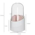 thumbnail image 3 of kurtrusly 360 Degrés Rotation Pinceau Organisateur Stylo Titulaire Rouge à Lèvres Cosmétique Blanc avec Couvercle, 3 of 8