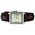 thumbnail image 2 of Casio Reloj Estándar Analógico de Cuarzo con Correa de Cuero y Esfera Marfil LTP-V007L-9E para Mujer, 2 of 5