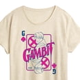 thumbnail image 3 of Marvel X-Men - Gambit Playing Card - Women's Short Sleeve Graphic T-Shirt, 3 of 5