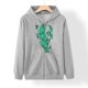 thumbnail image 5 of Sudaderas con capucha con estampado de características de patrón de temperatura somatosensorial de Halloween de otoño/invierno para mujer Pompotops FGAJ22303, 5 of 5