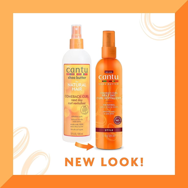 Cantu Shea Butter Comeback Next Day Curl Hair Revitalizer, 12 Oz