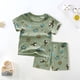 thumbnail image 3 of Gibobby Conjunto de sudadera y pantalón para niños Camisas de manga corta para niños pequeños, Tops, pantalones cortos, traje de 2 uds, conjunto de verano de (H, 6-7 Años), 3 of 5