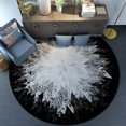 thumbnail image 4 of ZOUSSIQI Tapis Rond Antidérapant Tapis de Zone Lavable Tapis de Chaise Rotatif Chambre 100cm JU316-28767, 4 of 9