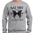 thumbnail image 2 of Bat Shit Social Club Sweatshirt Unisex Medium Grey, 2 of 5