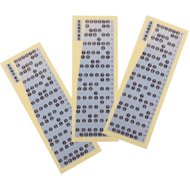 UPGRATOR 3Ud Etiquetas Autoadhesivas Para Guitarra Eléctrica Ayuda Visual De Notas