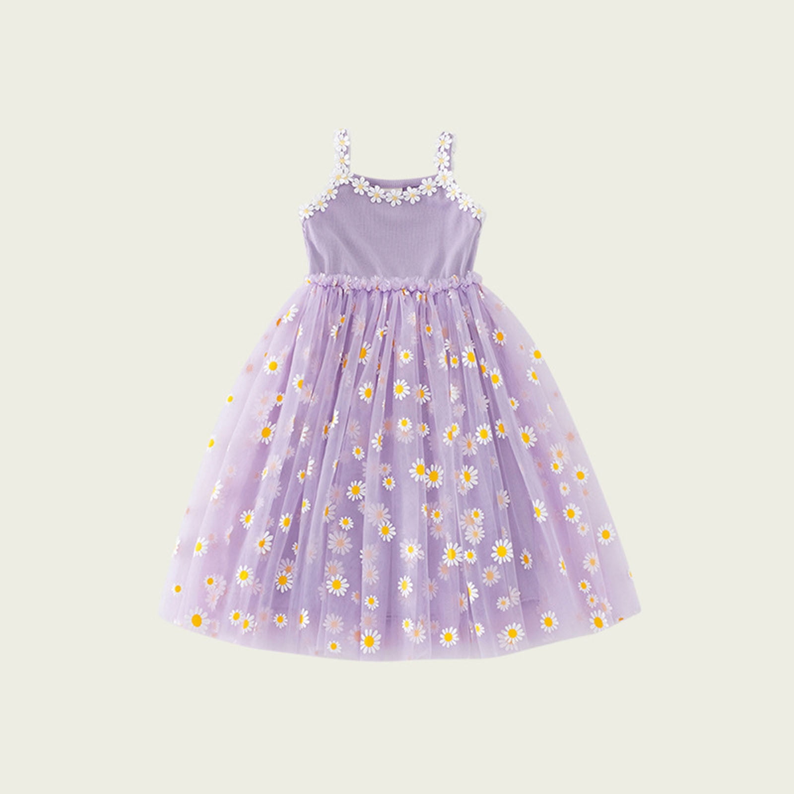 Robe D'Été Imprimée Florale Pour Filles - Jupe Confortable Et Stylée Pour Plage Et Quotidien